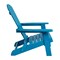 Merrick Lane Set Of Two Riviera Folding Adirondack Patio Chairs With Matching Outdoor Side Table